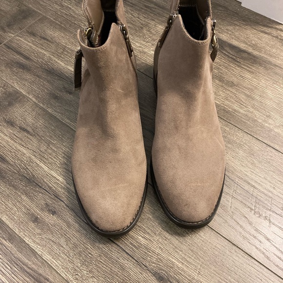 Women's Taupe Ankle Boots - Picture 1 of 4